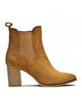 Ankle boot in faux suede