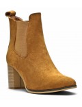 Ankle boot in faux suede