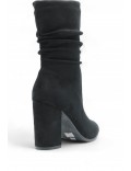 Ankle boot in faux suede