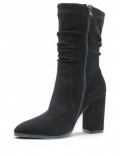 Ankle boot in faux suede