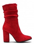 Ankle boot in faux suede