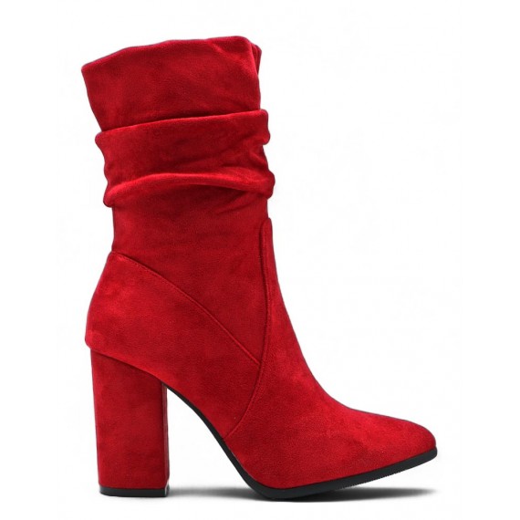 Ankle boot in faux suede