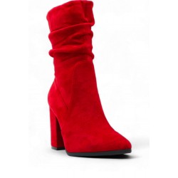 Ankle boot in faux suede