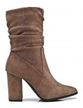 Ankle boot in faux suede