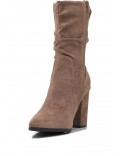 Ankle boot in faux suede