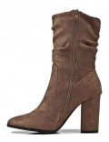 Ankle boot in faux suede