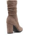 Ankle boot in faux suede