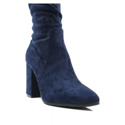 Ankle boot in faux suede