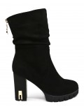 Ankle boot in faux suede