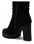 Ankle boot in faux suede