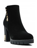 Ankle boot in faux suede