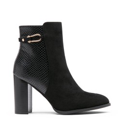 Ankle boot in a mix of materials for autumn and winter