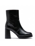 Faux leather ankle boot