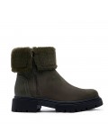 Faux suede boot