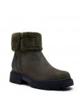 Faux suede boot