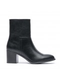 Faux leather ankle boot