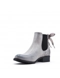 Faux leather ankle boot