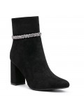 Faux suede ankle boot