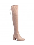 Faux suede boot