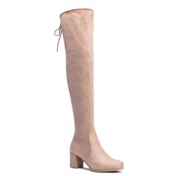 Faux suede boot