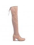 Faux suede boot