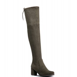 Faux suede boot