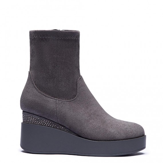 Faux suede boot