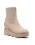 Faux suede boot