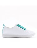 Sneaker with colored laces for women