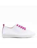 Sneaker with colored laces for women