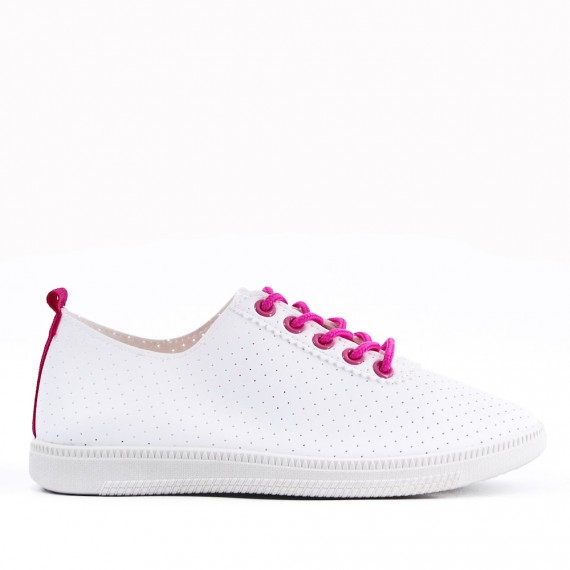 Zapatilla con cordones de colores para mujer