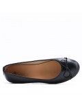 Women's faux leather ballerina