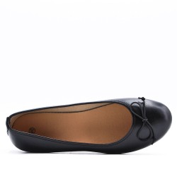 Women's faux leather ballerina