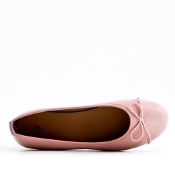 Women's faux leather ballerina