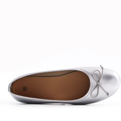 Women's faux leather ballerina