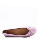 Women's faux leather ballerina