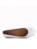 Women's faux leather ballerina