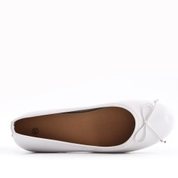 Women's faux leather ballerina