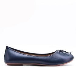 Women's faux leather ballerina