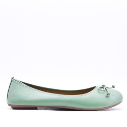 Women's faux leather ballerina