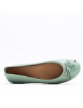 Women's faux leather ballerina