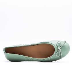 Women's faux leather ballerina