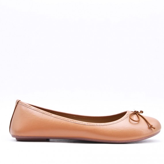 Women's faux leather ballerina