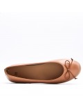 Women's faux leather ballerina