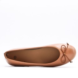 Women's faux leather ballerina