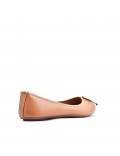 Women's faux leather ballerina