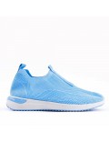 Women's sneakers shoes textil without lace-up