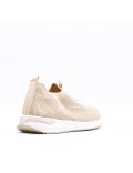 Women's sneakers shoes textil without lace-up