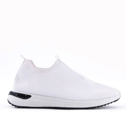 Women's sneakers shoes textil without lace-up