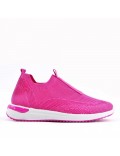 Women's sneakers shoes textil without lace-up